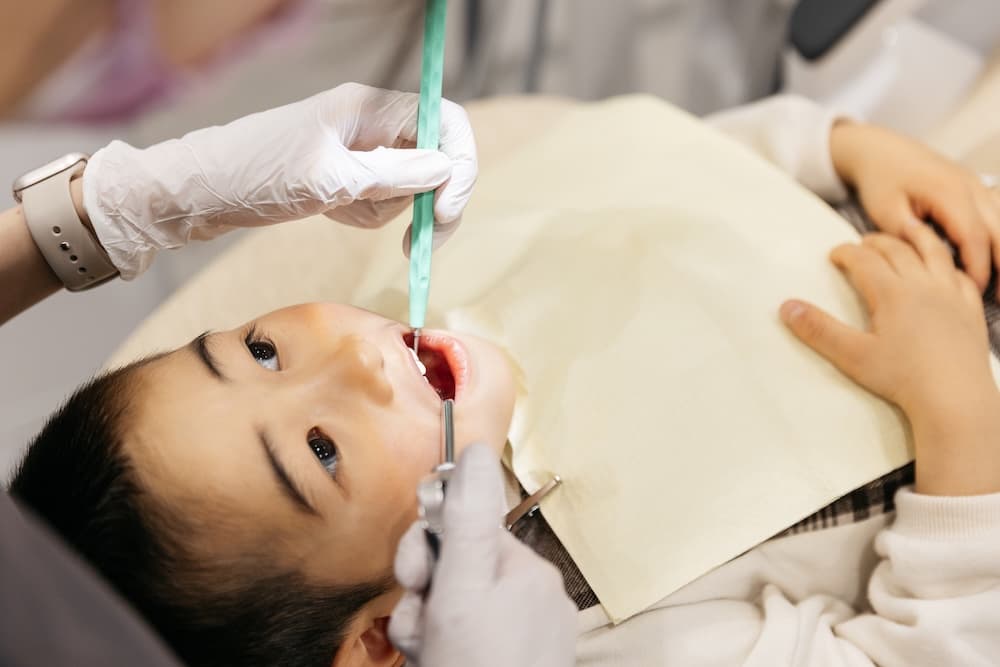 治療中の子供